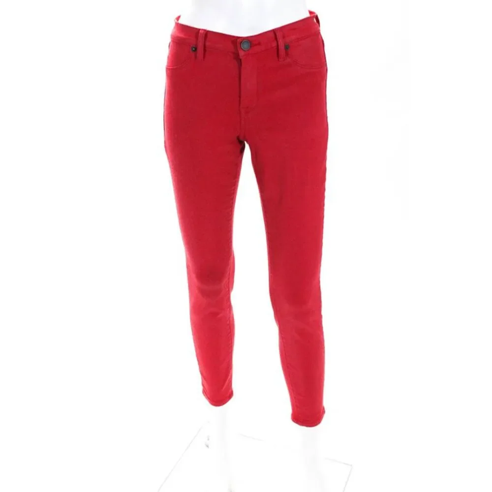 BLANKNYC  Womens Mercer Stretch Fit Skinny Jeans Red Size 28 11634392